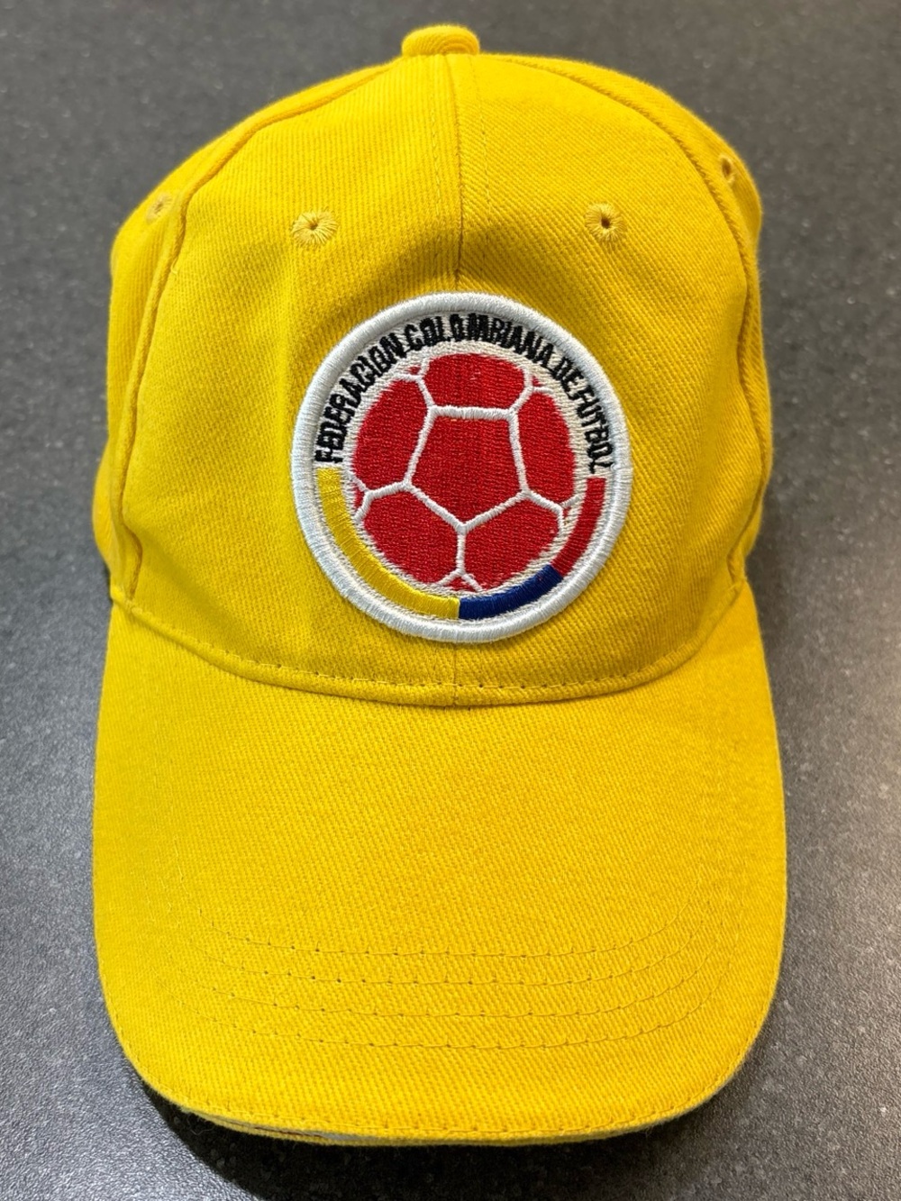 adidas Yellow Kids Soccer Cap with Embroidered Badge - Picture 3 of 5
